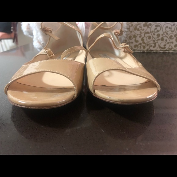 Jimmy Choo Patent Strappy Sandals - Picture 7 of 9